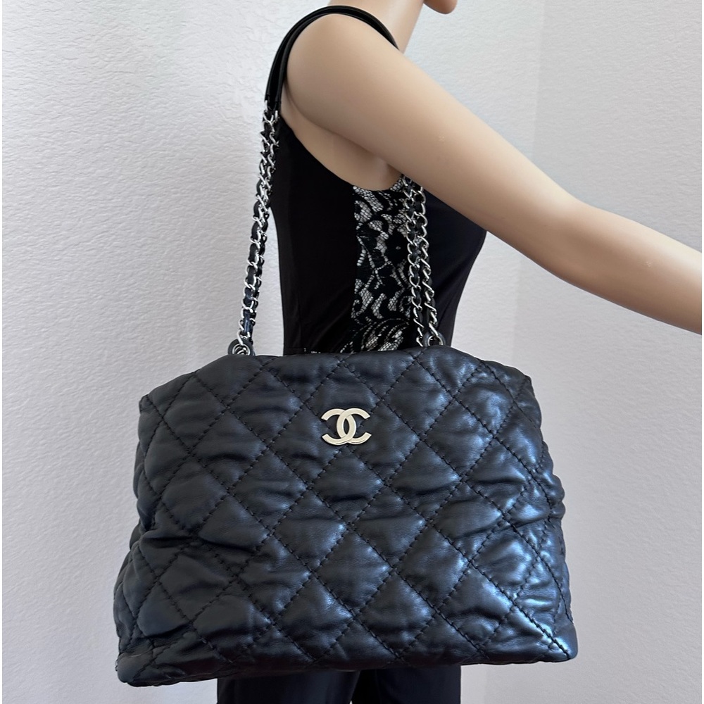 Chanel calfskin tote bag